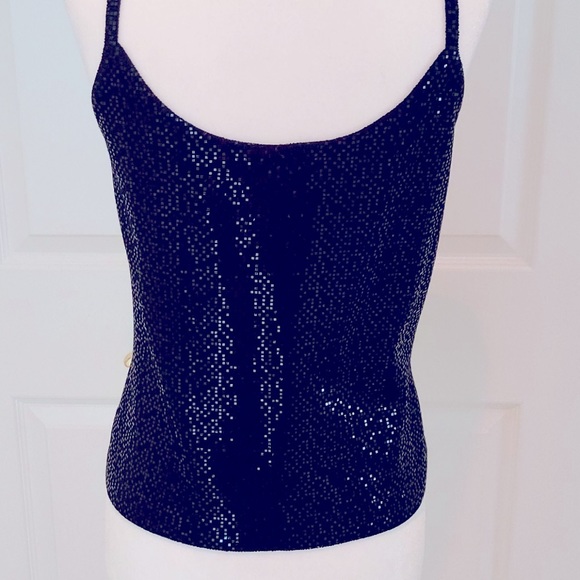 St. John Evening -Black Sequin Camisole - Picture 3 of 4